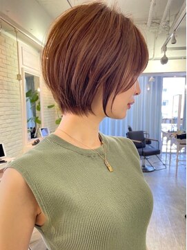 ロンド ルージュ 銀座店(Lond rouge) ピンクページュインナーグレージュマチルダボブ前髪