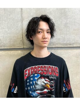 オーシャントーキョー(OCEAN TOKYO) 波巻きパーマメンズツイストスパイラルパーマツーブロック