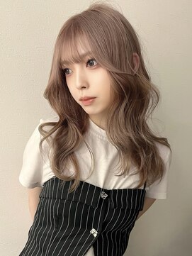 アルコイリスバイドールヘアー(ARCOIRIS by Dollhair) 都島/ミルクティーベージュ/ブリーチカラー/韓国/ハイトーン