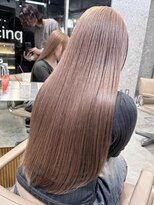 サンク 原宿 表参道(cinq) ハイトーンダブルカラーミルクティーベージュホワイトベージュ★