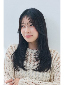 レイヤーカット×透明感カラー［恵比寿駅/髪質改善/オリーブ］