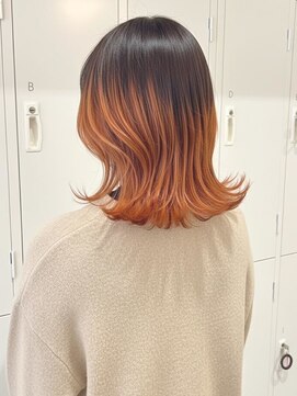 アビエブラン 若江岩田(abije blanc) オレンジグラデーション【若江岩田駅】