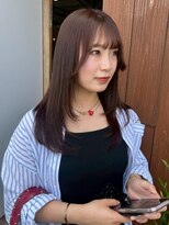 クラン バイ ナチュラル(clan by Natural) 大人可愛い/顔周りレイヤー/チェリーショコラ/小顔カット/ツヤ感