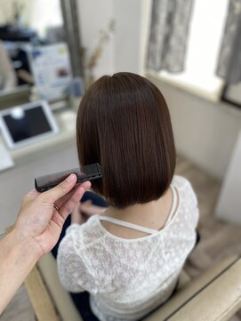 エマ あみ～ろ～ど店(EMMA) ミニボブ×髪質改善カラー