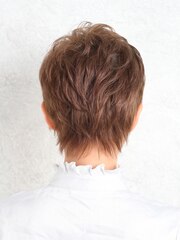 おしゃれ女子のウルフヘアで作るベリーショートスタイル☆