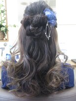 コアフィールフィス(COIFFURE fils) 【見附・今町】お花シニョンがカワイイ☆ハーフアップ