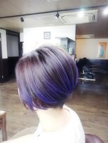 プラス(PLUS)&nbsp;イメチェン　グラデーションカラーショートボブ