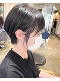 大人かわいいくびれミディーラベンダーインナーカラー