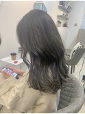 soso 顔まわりレイヤー×オリーブグレージュ