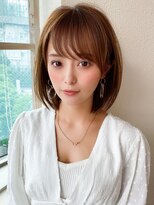 アフロート ディル(AFLOAT D'L)&nbsp;大人かわいい ワンレンボブ 前下がりボブ ひし形シルエット KI