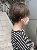 束感大事な丸みショートボブ