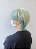 ホワイトカラーとスカイブルー