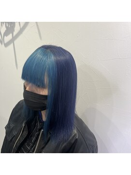 テクライズ 豊橋店(TECHRISE) バングアクアブルー×ネイビーカラー