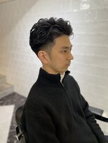 メリケンバーバーショップ フクオカ(MERICAN BARBERSHOP FUK)&nbsp;かきあげナチュラルフェードビジネス