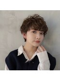 大人かわいい前髪セシルカットココアブラウンフリンジウェーブ