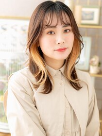 カバーヘア ブリス 大宮西口(COVER HAIR bliss) 小顔レイヤーカット外国人風インナーカラーa大宮20代30代40代