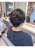 パーマ×ショートスタイル
