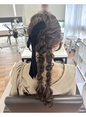 編み下ろしツイン