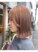 髪質改善20代30代40代大人可愛いナチュラルボブ×インナーカラー