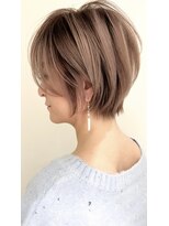 ゴカン バイ ジル ブラン 名古屋(Gokan by JIL BLAN)&nbsp;ハイライトバレイヤージュダブルカラーショートカット30代40代
