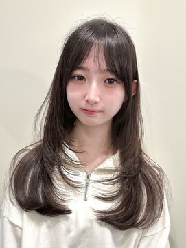 アンカーバイナチュラル(anchor by natural) 韓国風/レイヤー/小顔/前髪カット/髪質改善/グレージュ/透明感