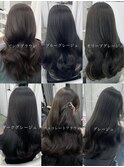 人気なグレージュ/艶髪韓国くびれヘア★上野