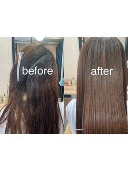 ごくわずかな美容師しかできない！特殊な縮毛矯正で今までにない質感と艶を実感！