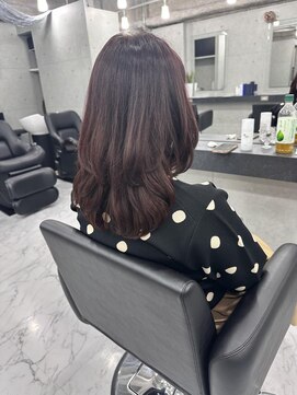 エンディアリング 東銀座(Endearing) 黒髪/グレーベージュ/レイヤーロング/前髪パーマ/銀座/東銀座