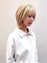 ロジックマジック(Logic Magic) レイヤーボブとの相性◎高明度ホワイトブロンド
