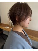 小顔シルキーベージュ似合わせショート