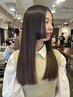 似合わせカット+艶カラー+髪質改善トリートメント￥27500～