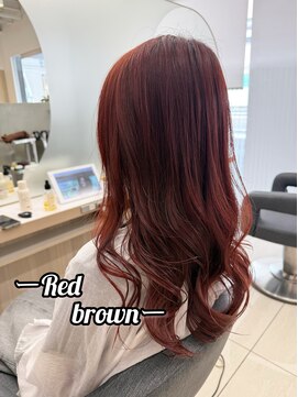 アース 浦安店(HAIR&MAKE EARTH) ブリーチなし♪レッドブラウン