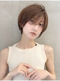 ミニウルフレイヤーカット顔周り前髪韓国ショートボブ/大宮