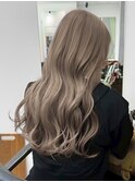 グレージュカラー/髪質改善/ブリーチ/小顔/くすみベージュ/新宿