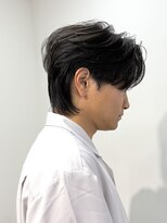 ワンズ リー 上大岡店(One's ly)&nbsp;フェザーパーマ_フェザーウルフMEN'SHAIRブルーブラック