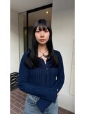 冬に大人気のツヤ感マックスの暗髪とレイヤーカット★