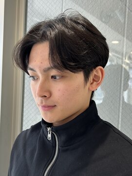 メゾンフォーメン(Maison for men) センターパート×ニュアンスパーマ