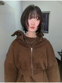福岡　久留米　ウルフボブ　レイヤーボブ　顔まわりレイヤー