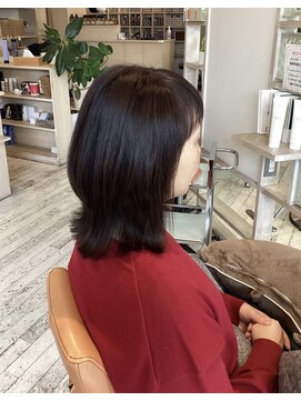 アシャ ヘアー ソリューション 神戸店(asha hair solution) イメチェン/ピンクベージュ/アンブレラカラー/前髪/摂津本山