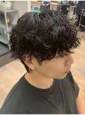 横浜シャドウパーマ緩めスパイラルパーマ波巻きパーマッシュ30代
