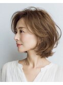 ◇大人可愛い20代30代40代50代ミディアムレイヤー