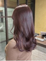 ゼロヘアー ガーデン(zero hair GARDEN)&nbsp;透明感たっぷりピンクブラウンカラー