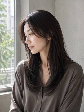 ミュート たまプラーザ店(MUTE) 40代ヘアスタイル/ロング/韓国風/地毛風ストレート