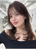 三鷹レイヤーカット韓国ハッシュカット顔周り前髪カットボブ