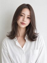クララ(CLALA Ohashi)&nbsp;透明感アッシュベージュ×大人ミディアム外はね