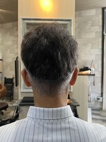 ハコ(H.A.Co) メンズの明るめ白髪染め+カットです。