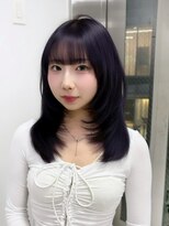 Valone Tokyo レイヤーカット/韓国ヘア/髪質改善【12/1NEW OPEN（予定）】&nbsp;ba18404_暗髪アッシュ顔周りレイヤー髪質改善レイヤーカット艶髪