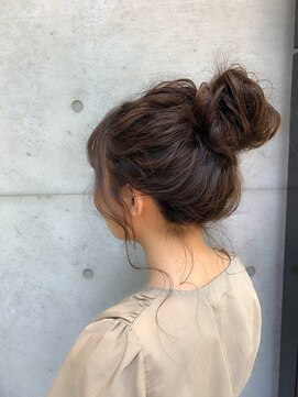 ウノプリール 茶屋町店(unopulir) カジュアルお団子アレンジ