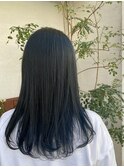 ブルーブラック艶カラー