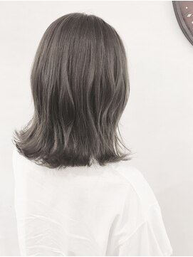 ブルー(BLUE) 《Blue》#愛され#ミルクティーグレージュ#外ハネミックス